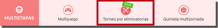 aplicación torneo por eliminatorias de Easypromos