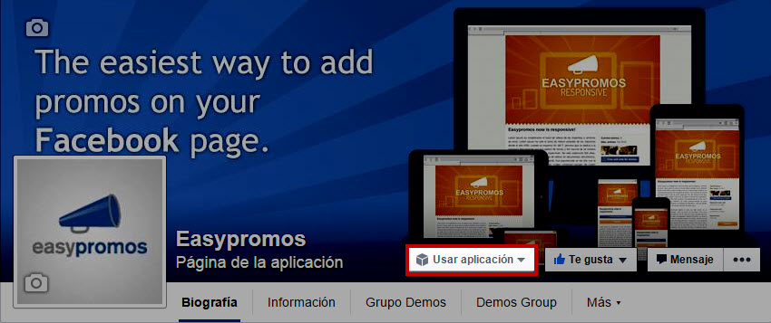 Botón call-to-action de Facebook