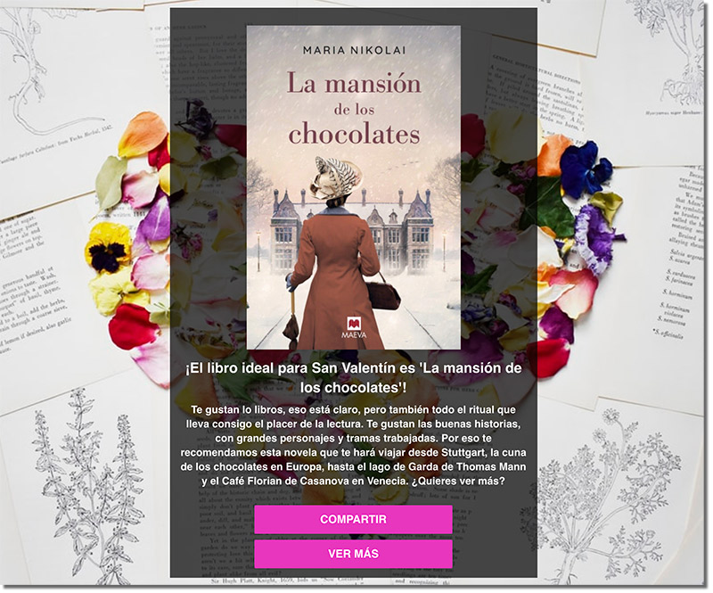 ejemplo de contenido personalizado - La Casa del Libro