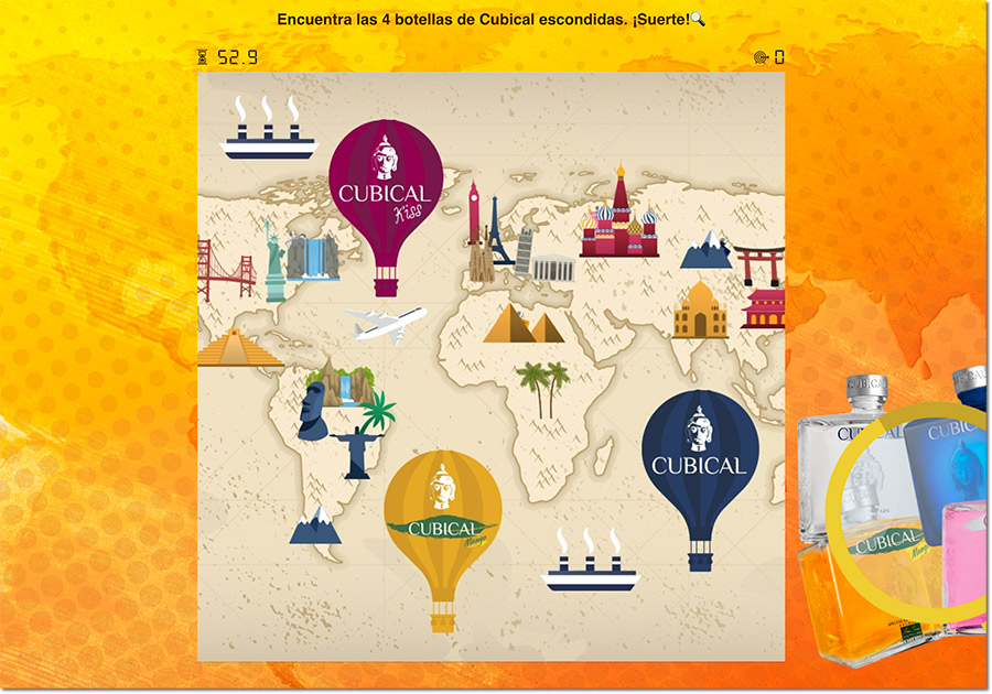 Ejemplo de objetos ocultos de Cubical