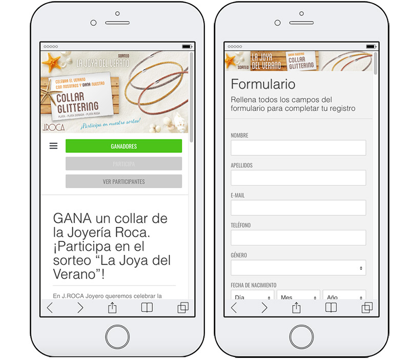 sorteo online joyería
