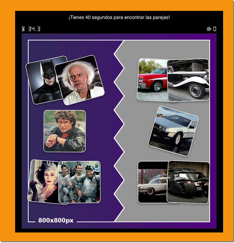 relaciona parejas para divertir a los usuarios