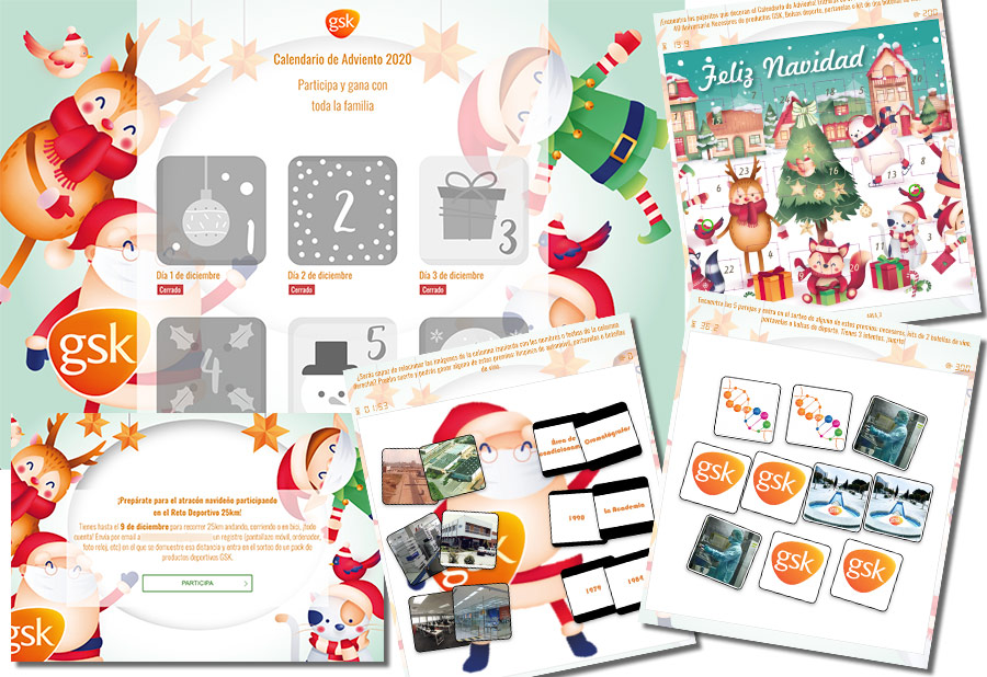 Calendario de Adviento para empleados de GSK