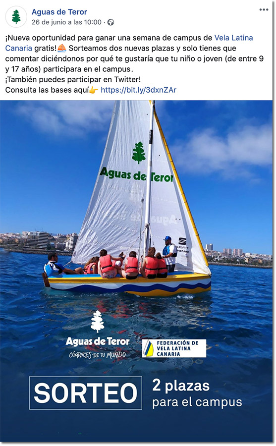 ejemplo sorteo en Facebook con buenas prácticas