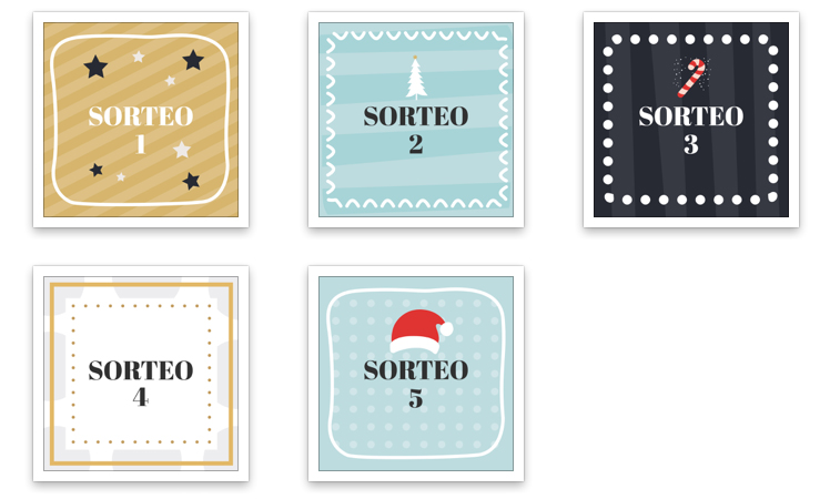 Calendario de Adviento en redes sociales: imágenes para sorteos en Instagram