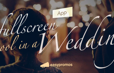 Fullscreen tool in a wedding