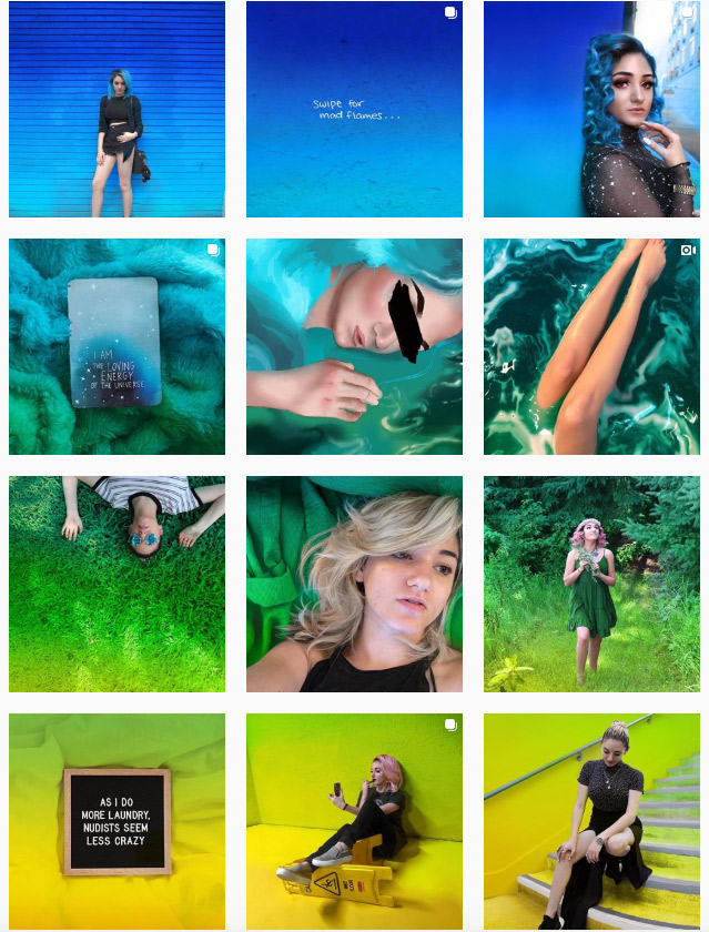 ejemplo de feed tipo arcoiris