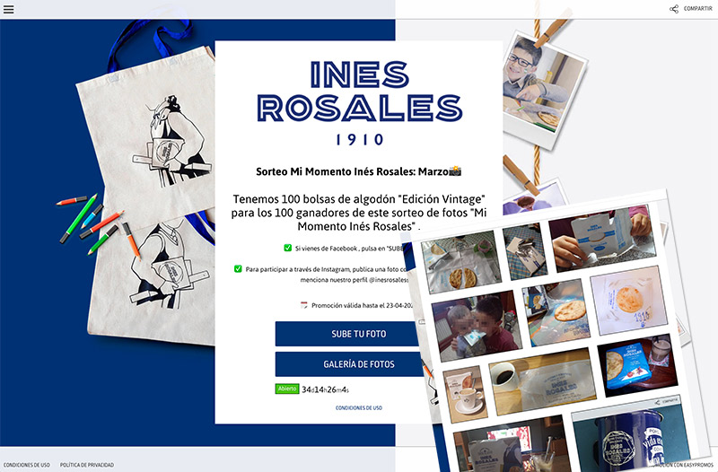 ejemplo de promoción online para mejorar el posicionamiento de marca