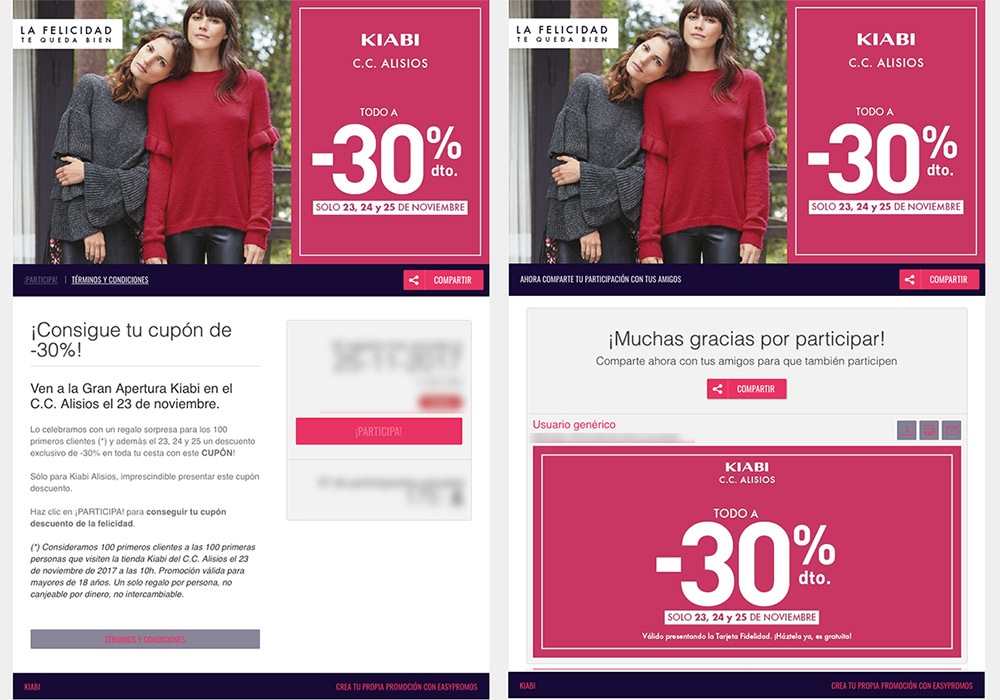 ejemplo de como regalar cupones para el Día de la Madre