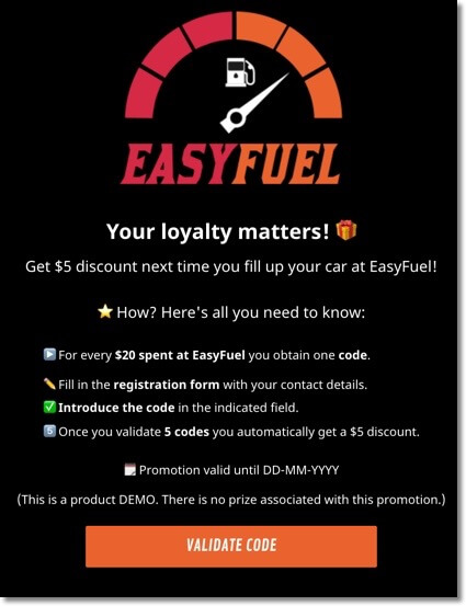 brand recognition, accumulate points