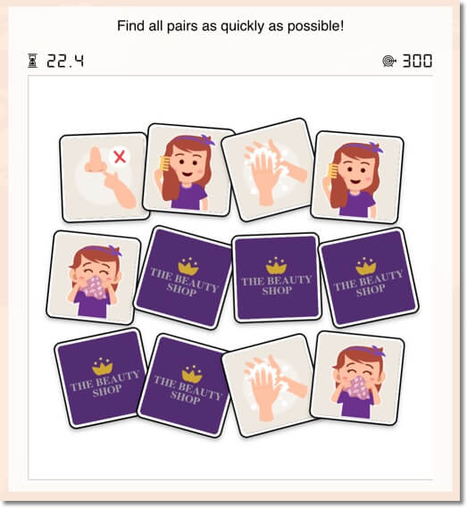 world health day at work, idea for a memory game