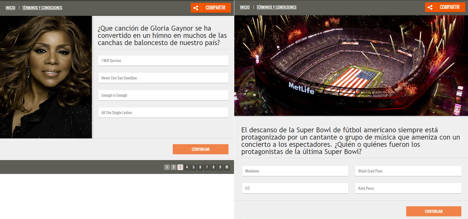 music day multiple-choice test