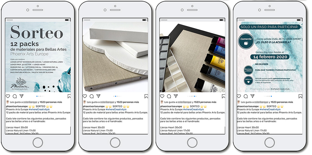 ejemplo de promoción de un producto en Instagram