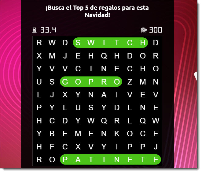 sopa letras productos corporativa