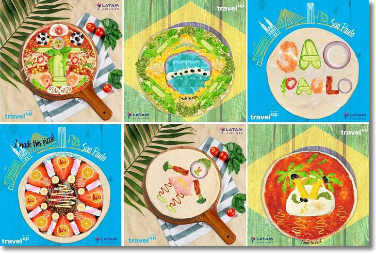 imágenes resultantes de la promoción con escenarios de travel up