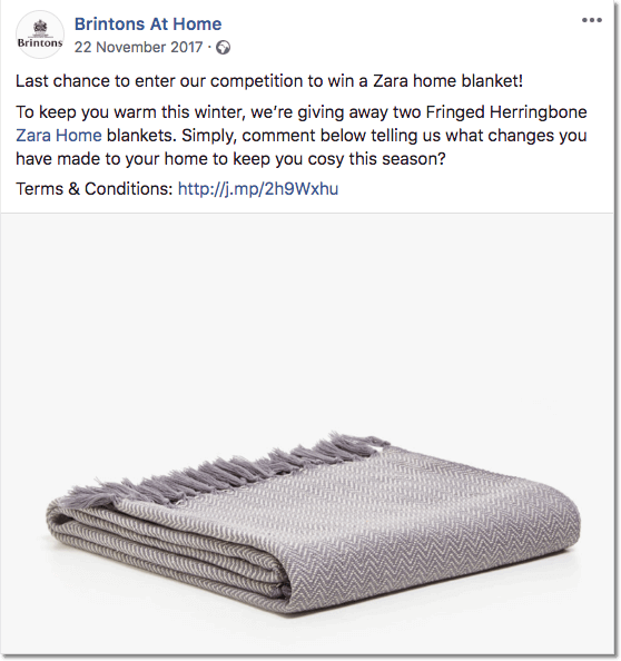 Brintons at home, Cyber Monday