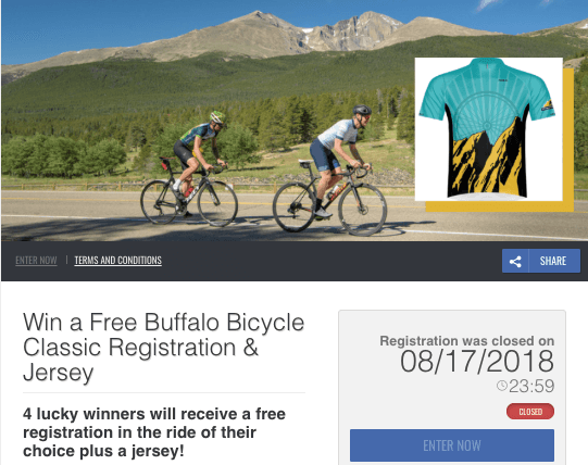 Giveaways for cycling teams