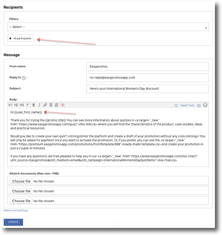 Easypromos email platform innovative approach to promotions