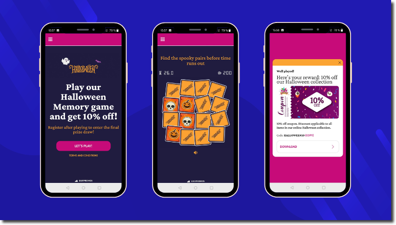 Halloween promotions Memory Game