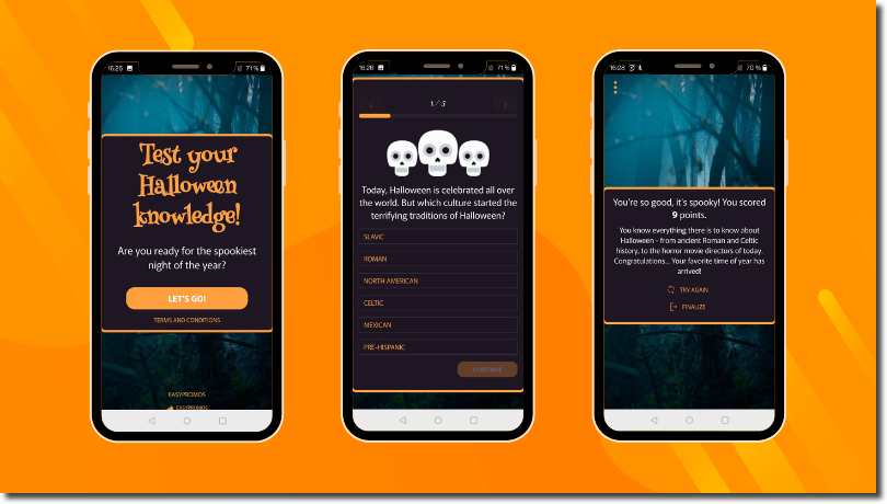 halloween promotion ideas, halloween quizz