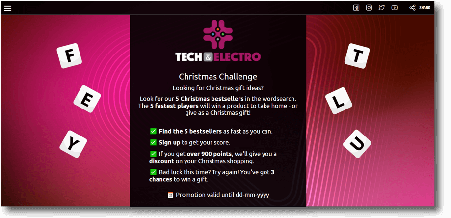 Content Marketing Branded Wordsearch