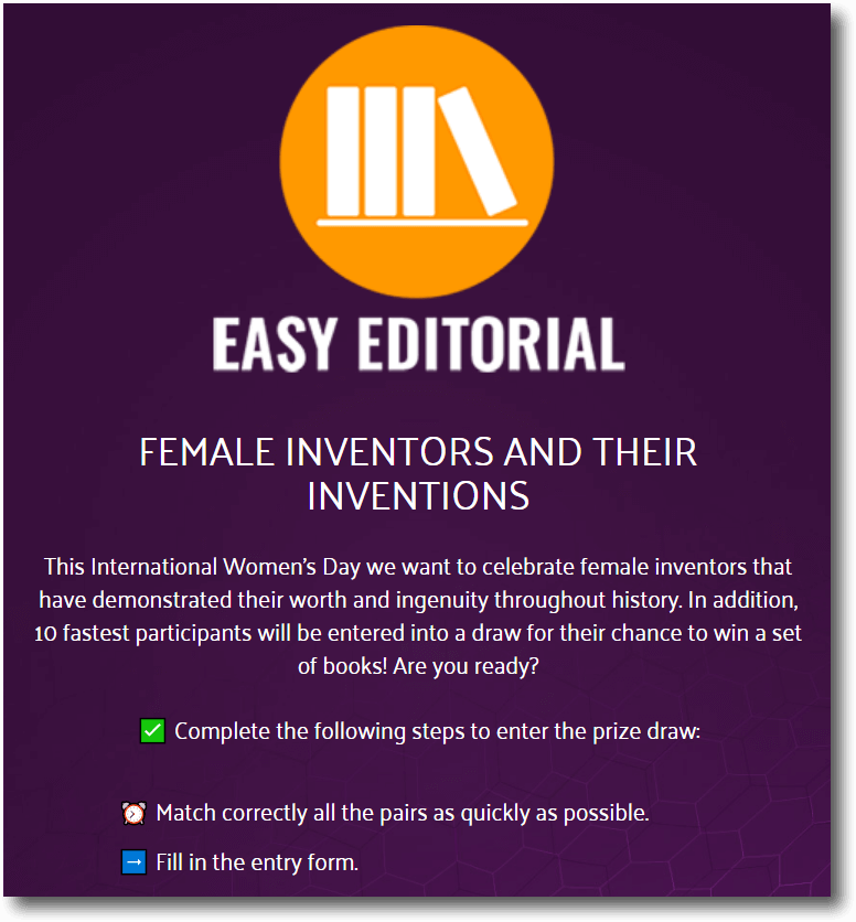 Content marketing. Example of a mini-branded game