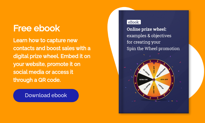 Free ebook Learn how to capture new contacts and boost sales with a digital prize wheel. Embed it on your website, promote it on social media or access it through a QR code. &nbsp;