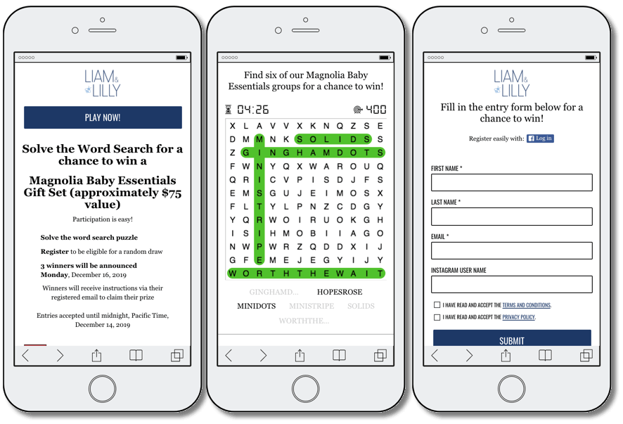 branded word search idea