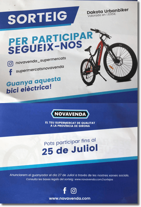 ejemplo folleto promocional de novavenda