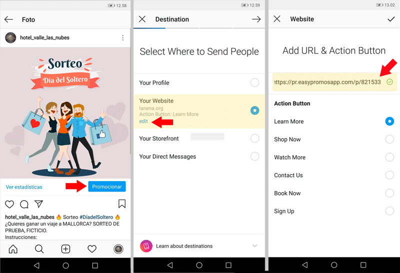 Anunciar un concurso en tu perfil de instagram