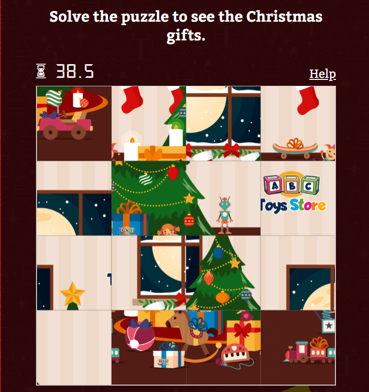 Puzzle game - gamification in marketing
