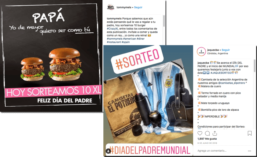 sorteo dia del padre en instagram