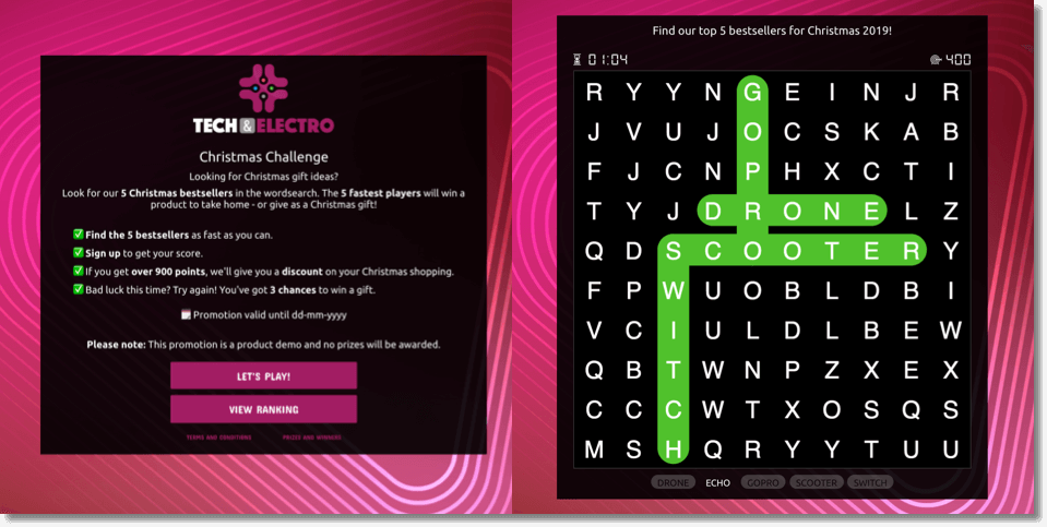 branded word search idea